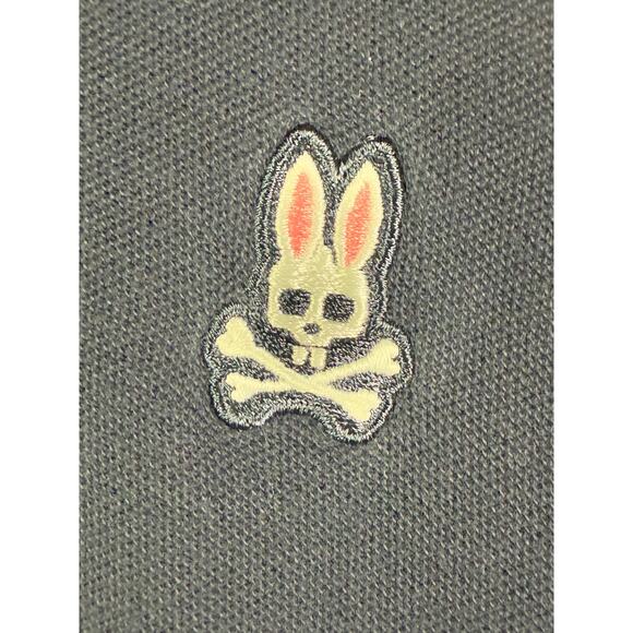 Psycho Bunny Polo Short Sleeve Shirt Preppy Solid Navy Blue Logo Mens 7 XL EUC - Picture 3 of 7